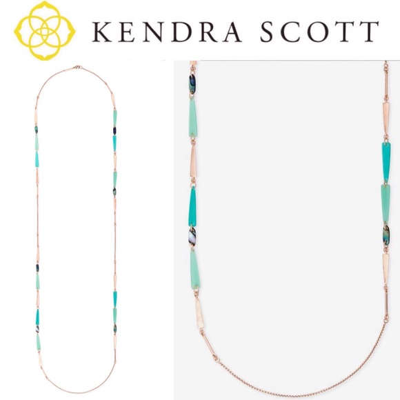 Kendra Scott Jewelry - Kendra Scott Aylin Rose Gold Necklace Abalone Mix